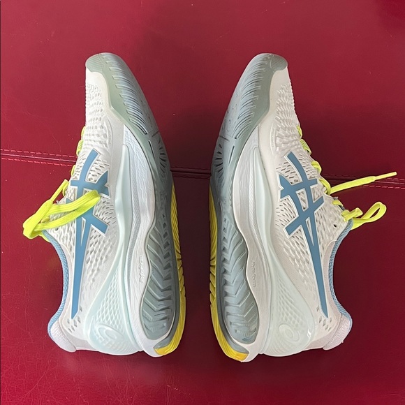 ASICS Tennis Court Shoes Gel-Resolution 9 Soothing Sea Gris Blue Woman Size 8.5 - Picture 6 of 10